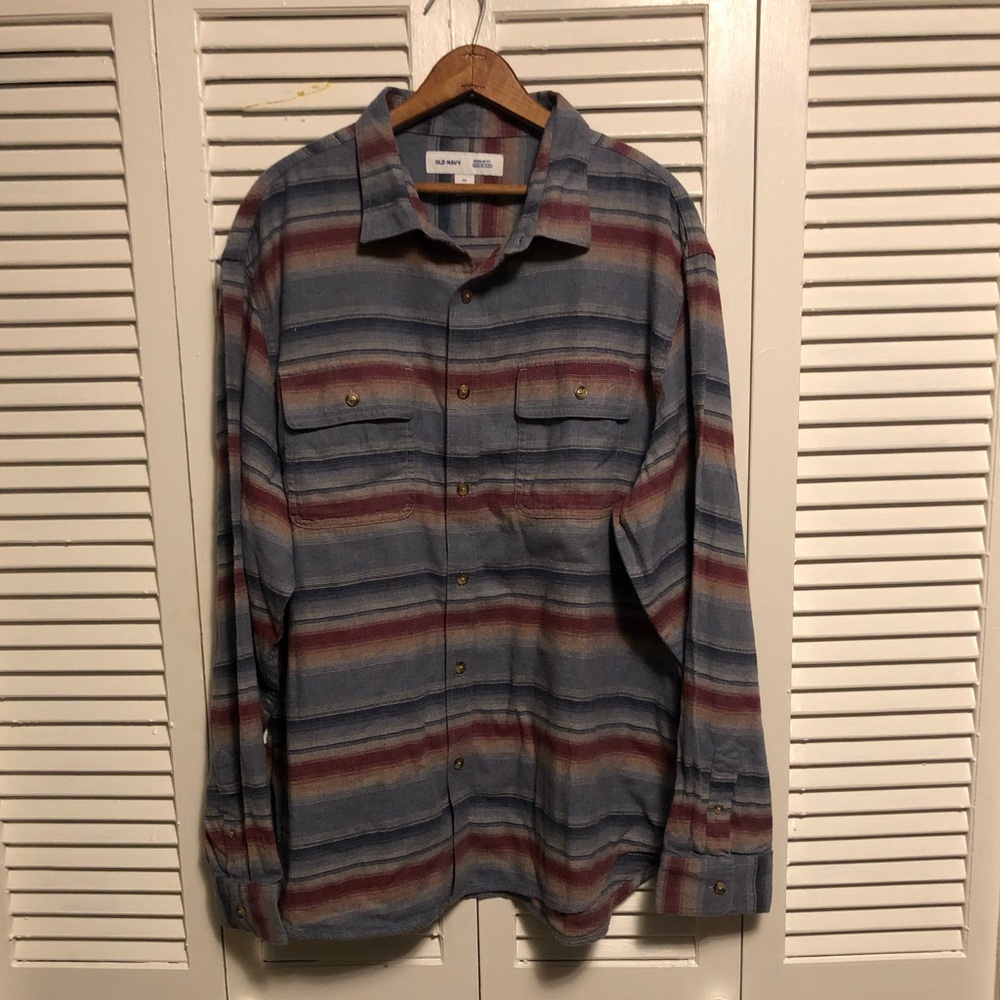 Old Navy Men's Horizontally Striped Shirt. Size XXL. Men's.